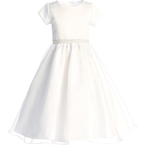 Made in USA - White First Communion Dresses for Girls 7-16 Plus Size - Vestidos de Primera Comunion para Niñas size 16X