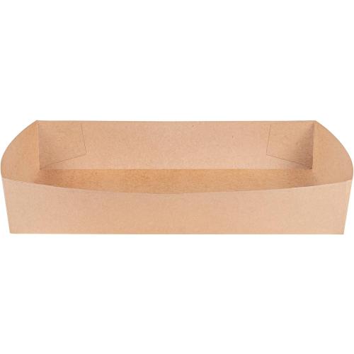 Restaurantware Kraft Paper Inserts 10 Count 13.6 x 9.3 x 2.4 Greaseproof PE Coating Freezer-Ready Disposable Sturdy Brown Paper Inserts for Take Out Food Dividers, Deli Boxes, Catering Trays