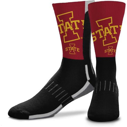 2 Pack Size LG For Bare Feet NCAA Adult State and University Crew Socks - Polyester blend - Unisex - High-performance socks provide