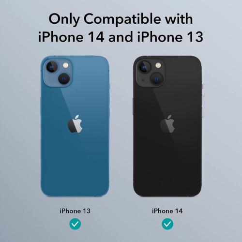 ESR for iPhone 14/13 Case, MagSafe Compatible, Military-Grade Protection, Shock-Absorbing Corners, Scratch-Resistant, Anti-Yellowing Acrylic Back, Slim Protective, Air Armor Series, Frosted Black