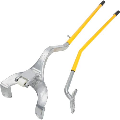 BLACKHORSE-RACING 22.5 to 24.5 Tire Changer Mount Demount Removal Tool Tubeless Truck Extra Bead Keeper Yellow