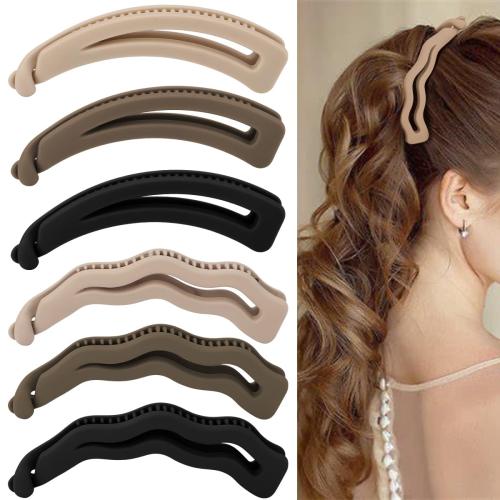 6PCS Banana Clips Hair, Matte Banana Hair Clips for Thick Hair Thin hair, Medium Strong Hold Ponytail Bun Holder Jaw Clip Barrettes Styling Accessories for Women Girls