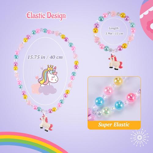 Kids Jewelry for Girls, Necklaces, Rings, Bracelets, Little Girls Jewelry Kids Necklace Rings for girls, Kid Bracelets Necklace Birthday Gift Age 2 4 6 8