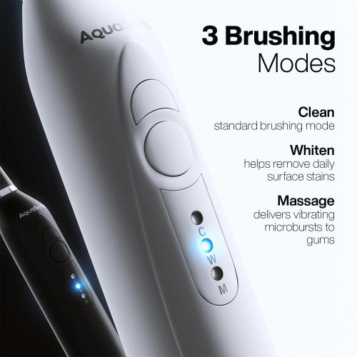 Aquasonic Duo - Dual Handle Ultra Whitening 40,000 VPM Wireless Charging Electric ToothBrushes