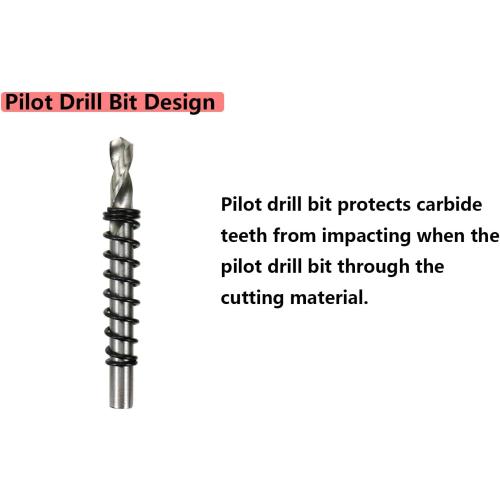 Carbide Hole Saw 4.5-inch/115mm Cutting Dia Hole Cutter for Cutting Stainless Steel & Iron