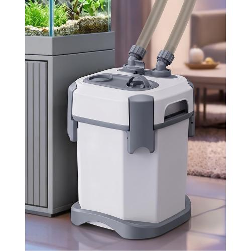 fishkeeper Self-Priming Quiet Canister Filters for Aquarium, 20W (1400L/H) | Mutil-stage Biochemical External Fish Tank Filter with 3-Way Flow Control, Easy Cleaning & Water Circulation for 5-45 Gallon