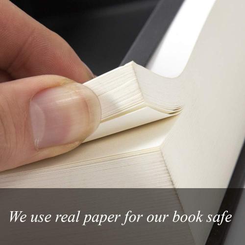 Fake Book Box - Small Safe Box with Combination Lock - Hidden Safe in Plain Sight - Diversion Safes - Secret Safes (Constitution) (Large)