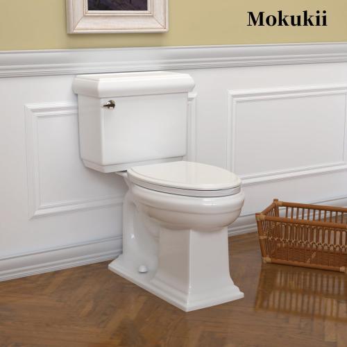White 18.5 Elongated(Oval) Toilet Seat, Quick-Attach Hardware Metal Hinges, Heavy Duty, Slow Soft and Quiet Close, Durable and Sturdy, Easy to clean, Fits Elongated(Oblong) Toilets, White(18.5″)