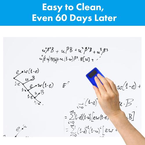 HAMIGAR Magnetic Whiteboard Contact Paper 24 x 39 Dry Erase White Board Sticker for Wall Stick on White Board Peel and Stick Wallpaper Adhesive Poster with Marker, Magnetic Eraser and Magnets