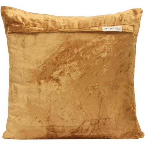 The White Petals- Mustard Yellow Velvet Pillow Sham (,2 King Sham Cover, 20x36 inch, Mustard Yellow, Soft Cotton Velvet)