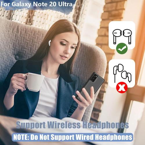 Black Sitong Battery Case for Samsung Galaxy Note 20 Ultra 5G, 6000mAh Rechargeable Extended Battery Charging Charger Case, Add 100% Extra Juice, Not Compatible with Galaxy S20 Ultra Black