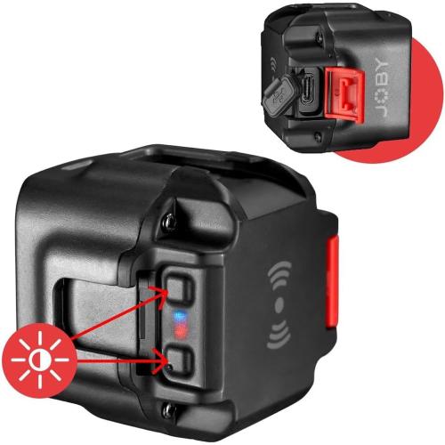 Joby Beamo LED Light for Smartphone and Mirrorless Camera - Compact, Wireless Charging, Bluetooth, Waterproof, for Vlogging, Photo and Video Content Creation