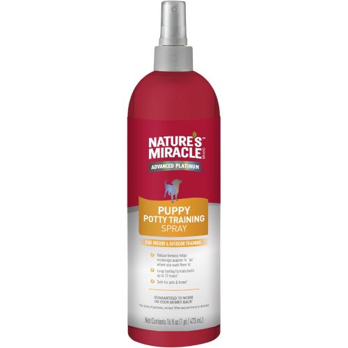 Nature’s Miracle Advanced Platinum Puppy Potty Training Spray, 16 Ounces, Dog Training Aid