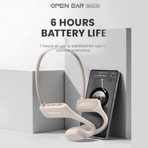 Bone Conduction Headphones Head Set Bluetooth Sport Open Ear Headphones Wireless Bluetooth Cycling Ear Bone Headphones Bluetooth with Mic Waterproof Bone Conducting Earphones for Running Workout Gym