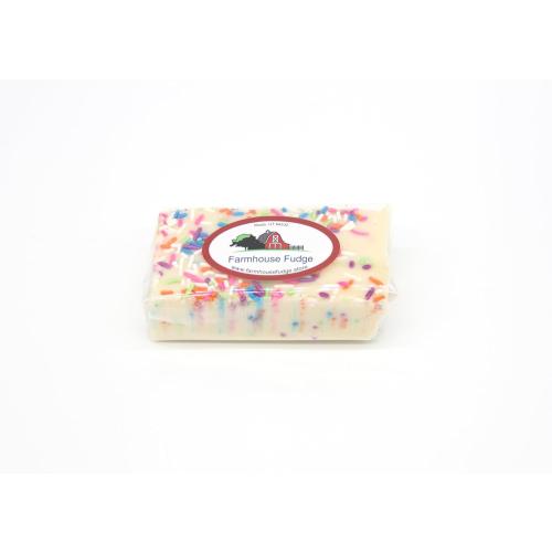 Farmhouse Fudge – Birthday Cake Fudge, 8 oz – Rich & Creamy Fudge with Birthday Cake Flavor and Colorful Sprinkles, Gourmet Candy Gift