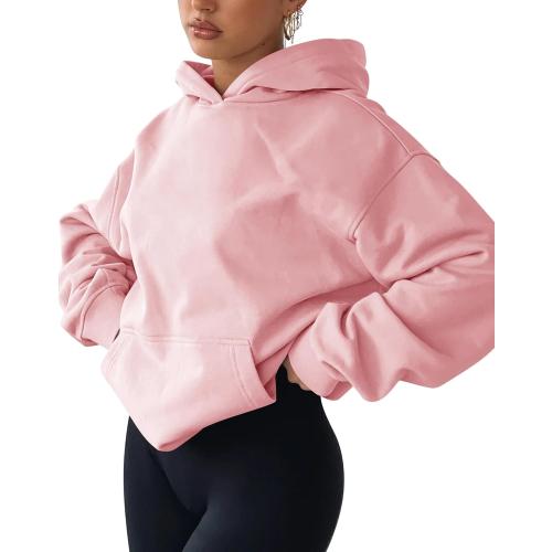 Size M . . Women's Hoodies Sweatshirts Cute Long Sleeve Tops Loose Fleece Pullover Shirts with Pocket