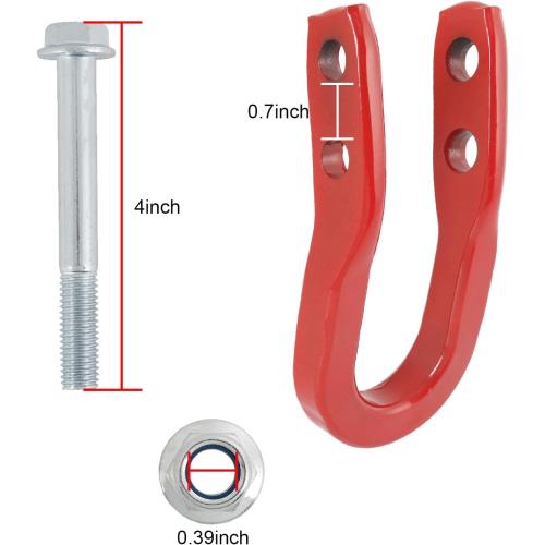 JDMSPEED New Recovery Tow Hooks Red 84052991 Replacement for GMC Canyon Chevrolet Colorado 2015-2020 23253074