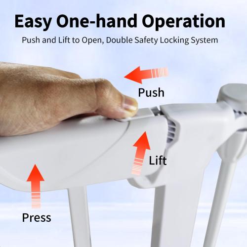 81.11 Extra Wide Baby Gate with Cat Door, Auto Close Pet Gates Dog Gate, Hardware Mounted Walk Through Swing Safety Baby Gates for Stairs, Doorways, Kitchen, House, 30 Tall, 3 Panels