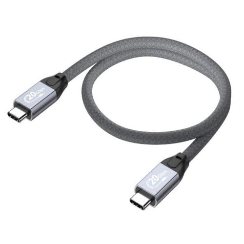 20-in Short USB-C to USB-C High-Speed 20Gpbs Data Transfer Charge Cable for Samsung T7 T9, SanDisk, Crucial X9 X6, Western Digital, SSK, Other SSD, Mac, iPhone 15 16, Android, PC, Laptop