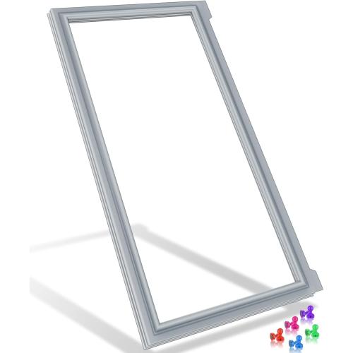 Upgraded W10830048 Refrigerator Door Gasket Compatible with Whirlpool Refrigerator Door Gasket W10179334 W10443240 Refrigerator Door Seal For Kenmore Maytag Fridge Door Gasket Seal Replacement, Gray