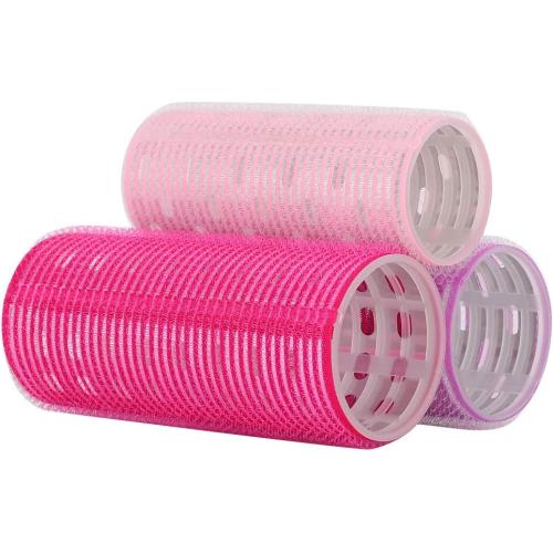 Hair Roller Sets, 3Pcs Self-Adhesive Hair Rollers, Portable Grip Holding Styling Curlers, Hairdressing Tool, Salon Hair Dressing Curlers for DIY Hair