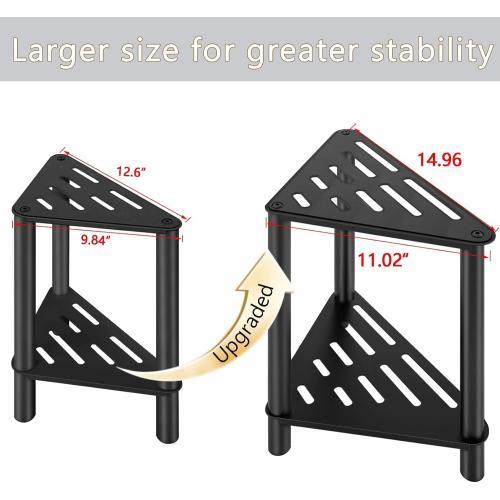VOTZAAQ Shower Foot Rest, Shower Stool for Inside Shower, Stainless Steel Waterproof Shower Stool for Shaving Legs - Corner Bathroom Bench Seat with Storage Shelf for Small Shower Spaces