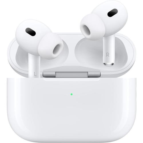 Apple AirPods Pro 2 Wireless Earbuds, Active Noise Cancellation, Hearing Aid Feature, Bluetooth Headphones, Transparency, Personalized Spatial Audio, High-Fidelity Sound, H2 Chip, USB-C Charging