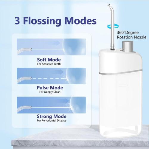 Water Flossers for Teeth - Teeth Water pickk 4 Nozzles | Water dentall Flosser | Oral Irrigator | Water Floss with Encapsulation Process | High-Pressure Washing Waterproof Water Flosser for Home