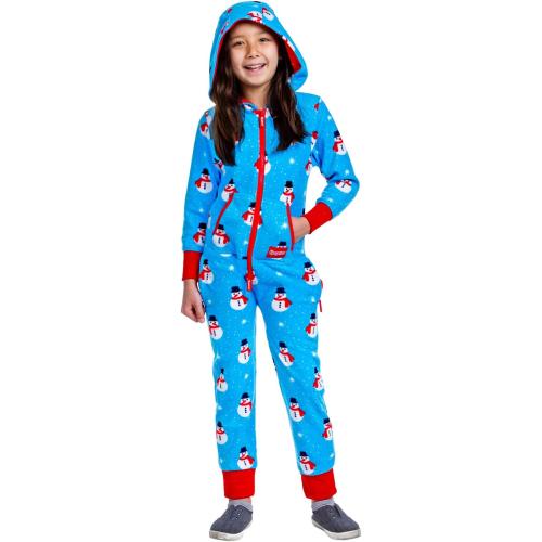 Size Large Tipsy Elves Christmas Jumpsuits for Boys and Girls - Comfy and Cozy Children's Rompers for Holiday Occasions