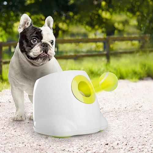 AFP Automatic Ball Launcher Dog Ball Thrower Machine Interactive Hyper Fetching Toy for Large Dogs, 3 Tennis Balls Included, Max Version