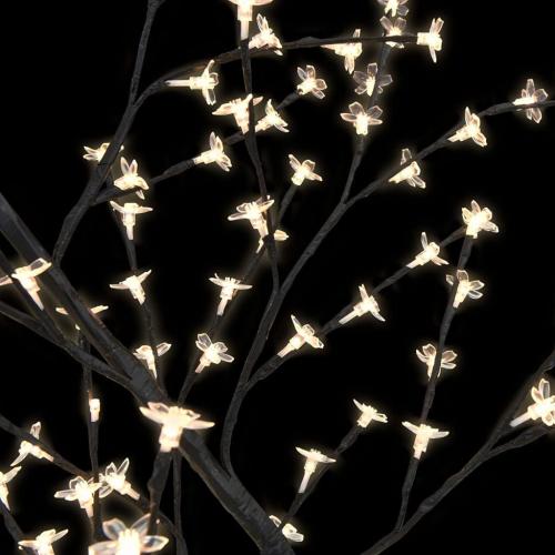 47.2 128 LEDs Cherry Blossom Christmas Tree Warm White Light, Decorate Home Garden, Spring, Summer, Wedding, Birthday, Christmas Holiday, Party, for Indoor and Outdoor Use