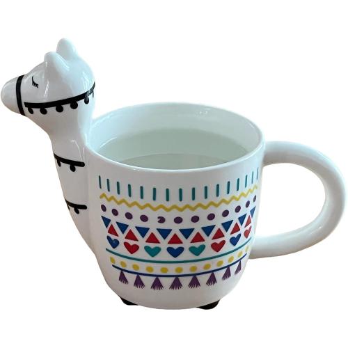 3D Shaped LLama Animal Coffee Color Changing Mug is Perfect for llama or Alpaca Lovers 12 fl ozs Fun Novelty Item