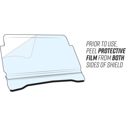 SuperATV Scratch Resistant Flip-Vent Windshield for Can Am Defender HD5 HD8 HD10 MAX - Hard Coated Durability Easy Install