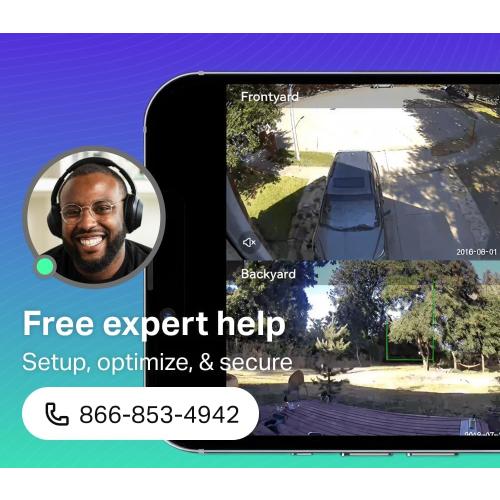 WYZE Cam v4 (Latest Model), 2.5K AI Security Camera, Indoor/Outdoor Cameras for Home Security, Baby Monitor & Pet Camera, Vibrant Color Night Vision, No Subscription Required, Free Expert Help