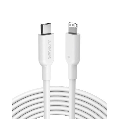 Anker USB C to Lightning Cable, MFi Certified Cable for iPhone 13 Pro 12 Pro Max 12 11 X XS, Supports Power Delivery (6FT,White)