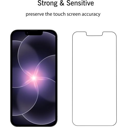 Ailun Screen Protector for iPhone 17e / iPhone 16e / iPhone 14 / iPhone 13 / iPhone 13 Pro [6.1 Inch] Display 3 Pack Tempered Glass, Case Friendly [Not for iPhone 16 6.1 Inch]