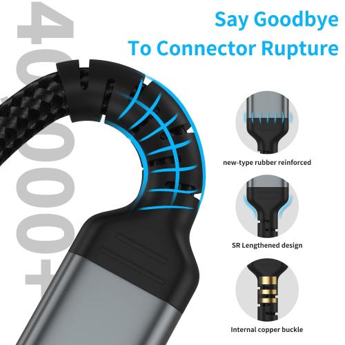 Umefly 1.5ft USB C Cable, Braided USB 2.0 Type A to Type C Charging Cord, 18 Inches, Compatible with iPhone 15 Pro/Max, Samsung Galaxy S23 Ultra, Google Pixel, Short USB C Cable for Car