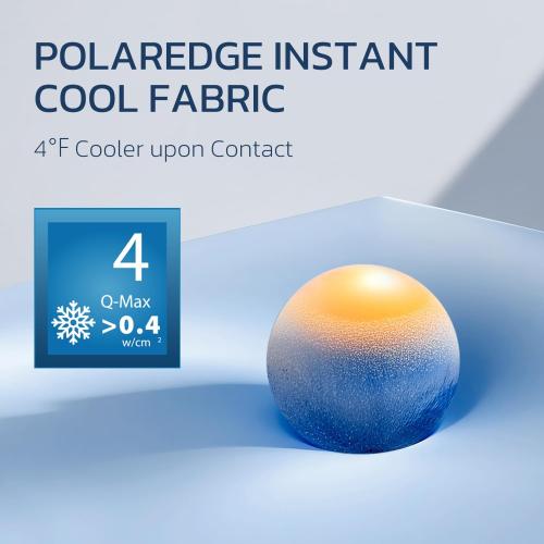 Degrees of Comfort Cooling Comforter King Size, Cooling Blanket for Hot Sleepers, Moisture-Wicking & Breathable, Upgraded Dual-Sided with Coolmax, Q-MAX＞0.4, 108 x 90 Inch, Blue