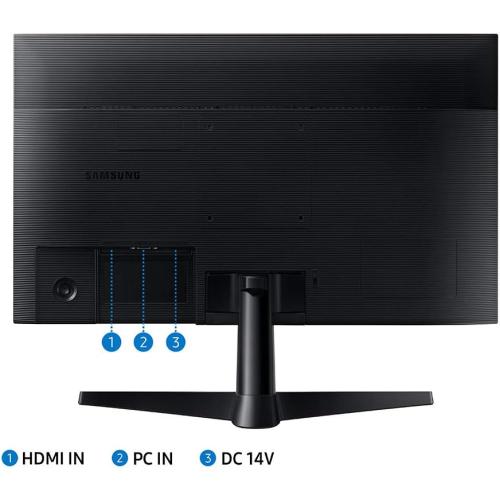 Black SAMSUNG 22 T350 Series FHD 1080p Computer Monitor, 75Hz, IPS Panel, HDMI, VGA (D-Sub), 3-Sided Border-Less, FreeSync, LF22T350FHNXZA