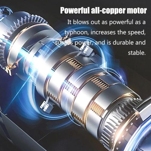 Cordless Snow Blower, 3 in 1 Handheld Vacuum Snow Cleaner with Anti-Slip Handle, 0-20000r/min Speed and 40m³/Min Air Volume, High Speed Cooling System and Powerful Motor, for Garden, Patio, Lawn