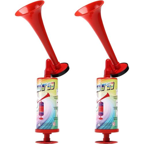 2Pack FARBIN Air Horn For Boating & Safety Dog Air Horn Bear Horn For Hiking Air Horns Loud for Safety Airhorns Horn Graduation Sports Events Party(Large ABS handheld horn 2PCS)