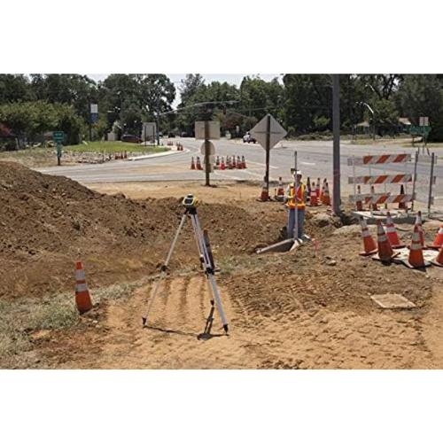 Spectra Precision LL100N-2 Laser Level Kit with HR320 Receiver and Clamp, 15' Grade Rod (Inches), Tripod, and System Case , Yellow