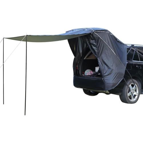2025 New SUV Tailgate Tent with Poles Waterproof Windproof, Car Camping Accessories Awnings & Shelters, for Medium to Large Size SUV/Van/MPV/CUV (Large)