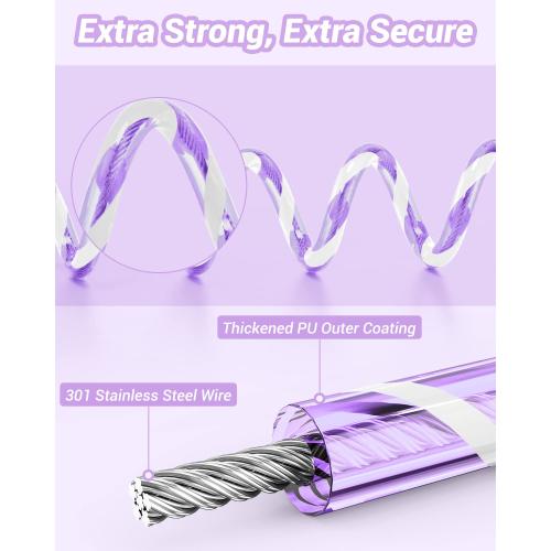 Dr.meter 8.2ft Length Kids Safety Leash for Toddler with Key & Lock