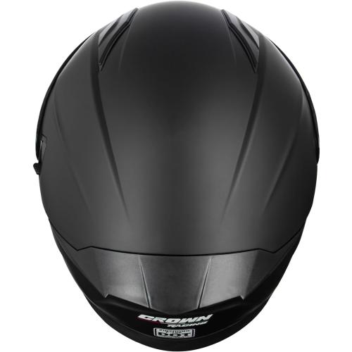 F 700 Black Full Fce Motorcycle Helmet, DOT Approved, for Men and Womens Motorbike Helmets