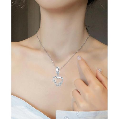 NARTGO Butterfly and Flower Charm Compatible with Pandora Charms Bracelets