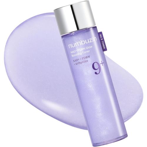 numbuzin No.9 NAD  Salmon PDRN Glow Boosting Toner, Hydrating & Firming Toner for Wrinkles, Fine Lines & Dull Skin, Peptides & Salmon PDRN for Radiance, Korean Skincare 5.07 fl oz