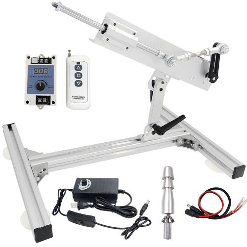Reciprocating Linear Actuator 24V Pushing Force 6-40lbs Adjustable Stroke 0.78-3.15inch 120rpm Variable Speed with Speed Controller,Remote Control,Big End Connector and Stand Kit.