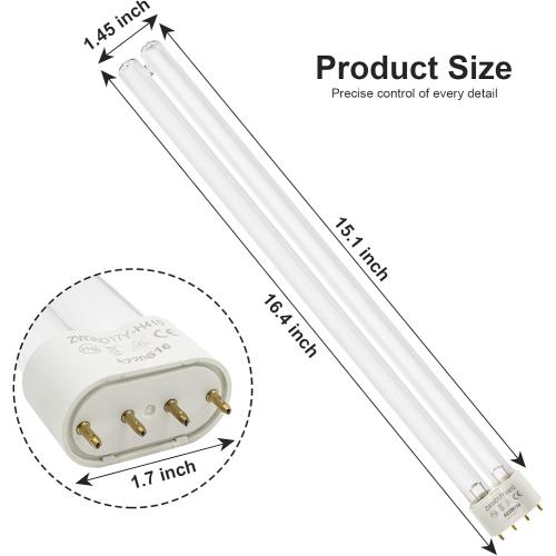 Two 36W 36 Watt UV Bulb Lamp 2G11 Base-4 Pin For JEBAO, New