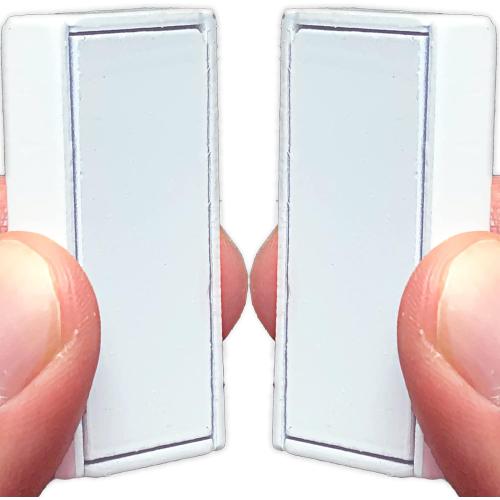 Magnetic Curtain Weights 8 Pack of Waterproof Magnets   Carrying Case, Great Home Decor for Bathroom, Shower, Liner, Flags, and Sheer, Heavy Duty Works Outdoor to Stop Wind (8 Pack, White)